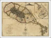Map Of Saint Christophers Island (Saint Kitts) From 1775 - No-Wrap