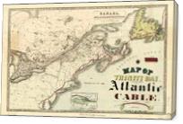 Map Of Trinity Bay, Telegraph Station Of The Atlantic-Cable (1901) - Gallery Wrap