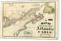 Map Of Trinity Bay, Telegraph Station Of The Atlantic-Cable (1901) - Standard Wrap