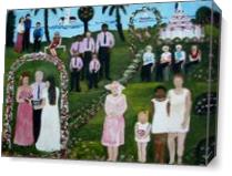 Primitive South Florida Wedding As Canvas