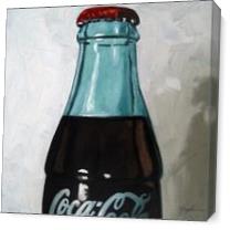 Vintage Coca Cola Bottle As Canvas