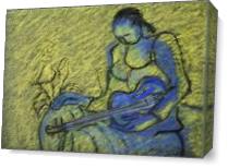 Girl With Violin - Gallery Wrap Plus