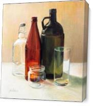Bottle Glass As Canvas