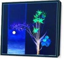 Moonlit Flowers 2 - Gallery Wrap