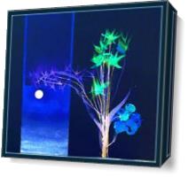 Moonlit Flowers 2 - Gallery Wrap Plus