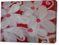 White Flowers - Gallery Wrap