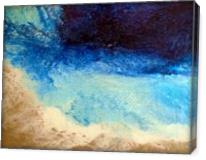 Large Textural Contemporary Abstract Beach Painting REVERIE - Gallery Wrap