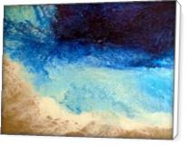 Large Textural Contemporary Abstract Beach Painting REVERIE - Standard Wrap
