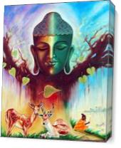 The Power Of Buddha As Canvas