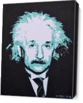 Albert Einstein As Canvas