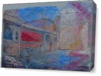 Old Artefact (Old Street, Old Walls, Ancient City, Rome) As Canvas