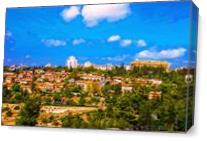 View Of Jerusalem From Old City. As Canvas