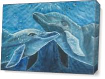 Dolphins_at_play As Canvas