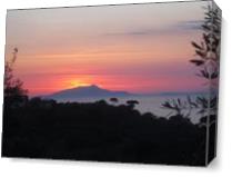 A Sorrento Sunset As Canvas