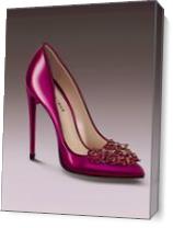 High Heels Pink As Canvas