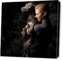 Peace With Mans Best Friend - Gallery Wrap