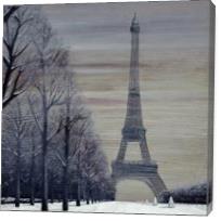 Paris In Winter - Gallery Wrap