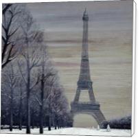 Paris In Winter - Standard Wrap