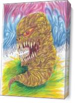 Demon Maggot Art As Canvas