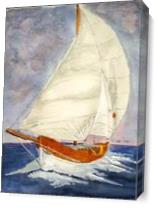 Sailing Boat As Canvas