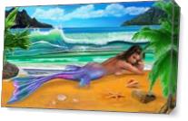 Enchanted Mermaid As Canvas