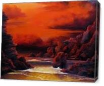 Red Sunset - Gallery Wrap
