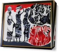 African Decorative As Canvas