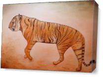Mystic Tiger As Canvas