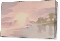 Sun Lake As Canvas