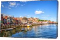 Photograph Of Whitby Harbour In Yorkshire, England - Gallery Wrap