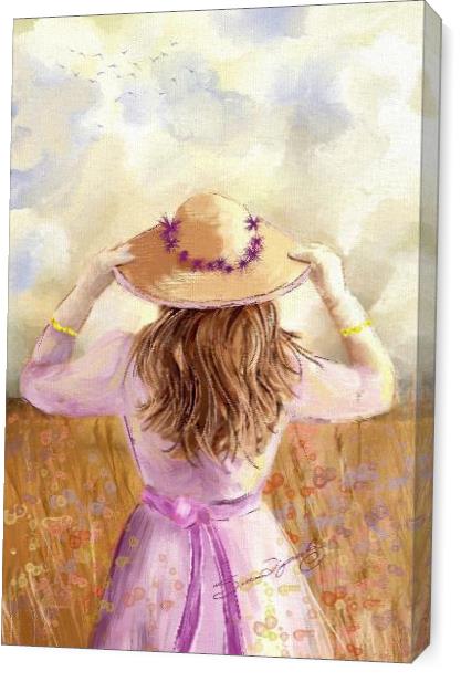 GIRL IN A STRAW HAT_by Susan Lipschutz
