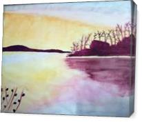 Lanscape Beauty Water Reflection. - Gallery Wrap