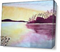 Lanscape Beauty Water Reflection. - Gallery Wrap Plus