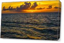 Sunrise Ocean As Canvas