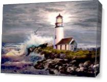Cape Blanco Lighthouse Oregon Coast As Canvas