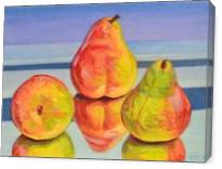 Pear Reflection - Gallery Wrap