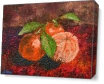 Citrus Tangerine As Canvas