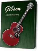 Gibson Acoustic Rockabilly As Canvas