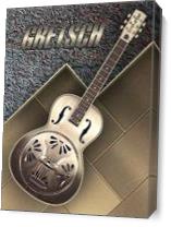 Old  Gretsch Acoustic Resonator As Canvas
