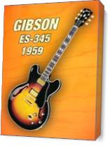 Gibson-es-345 1959 As Canvas