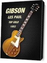 Gibson Les Paul Top Gold 1953 As Canvas