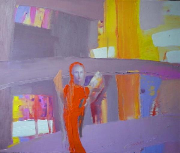 “Orange Angel“.2012. Oil On Canvas. Cm.40x50.