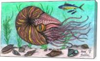 The Legendary Nautilus Sea Creature - Gallery Wrap