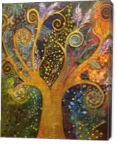 A Tree Of Life with Spirals - Gallery Wrap