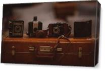 Four Vintage Cameras And A Suitcase - Gallery Wrap Plus