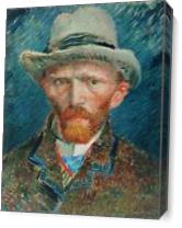 Van Gogh's Self Portrait As Canvas