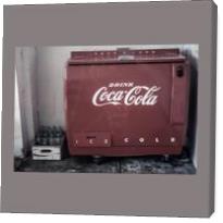 Vintage Coca Cola Cooler - Gallery Wrap