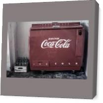 Vintage Coca Cola Cooler - Gallery Wrap Plus