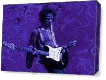 Jimi Hendrix Purple Haze As Canvas
