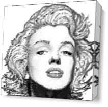 Marilyn Manroe As Canvas